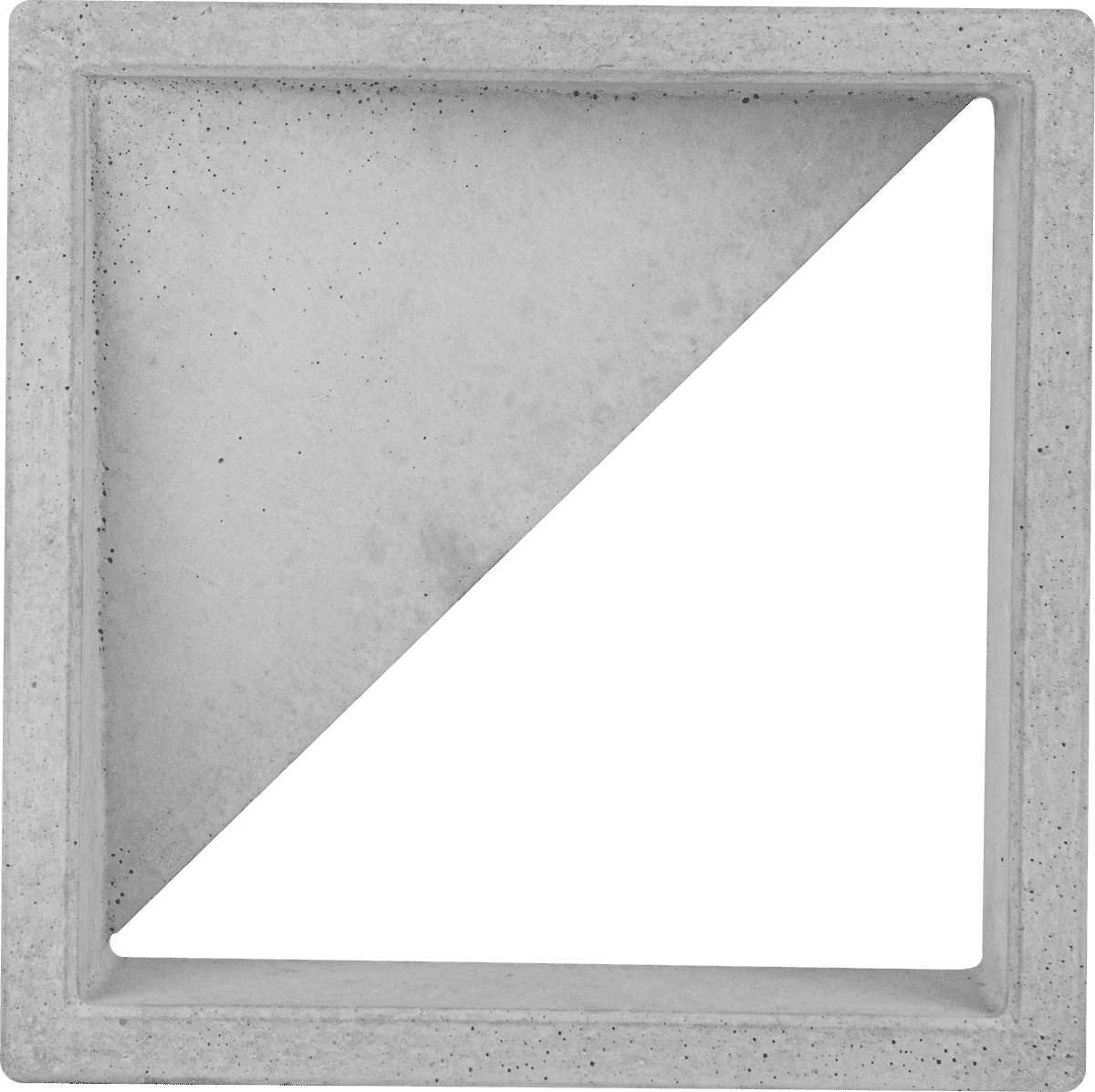 Elemento Vazado Triangular 30x30x7
